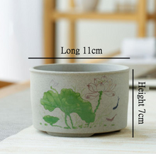 Load image into Gallery viewer, Succulent Flower Pot With Tray Ceramic Medium And Large