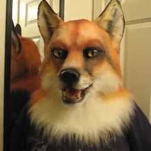 Load image into Gallery viewer, Werewolf Costume Party Mask Halloween Simulation Animal Rotate Headwear Costume Wolf Face Masks Cosplay