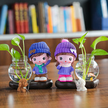 Load image into Gallery viewer, Vase Living Room Flower Arrangement Ornaments Transparent Glassware