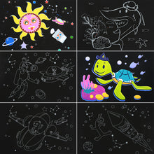 Load image into Gallery viewer, Cartoon Scraping Wax Paper Scratch Drawing Doodle Book