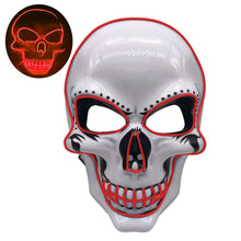 Load image into Gallery viewer, Halloween LED skull glowing mask