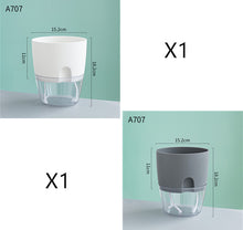 Load image into Gallery viewer, Automatic Water-Absorbing Flower Pot Plastic Resin Transparent Flower Pot