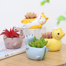 Load image into Gallery viewer, Resin fleshy fun gardening resin flower pot