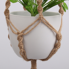 Load image into Gallery viewer, Vintage hemp rope flowerpot net bag hanging