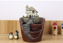 Load image into Gallery viewer, Succulent flower pot resin flower pot micro landscape