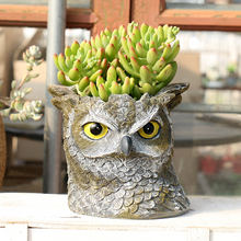 Load image into Gallery viewer, Resin Flower Pot Resin Owl Flower Pot Container Flower Pot