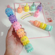 Load image into Gallery viewer, Cute Octopus Shape Stitching Highlighter Multicolor