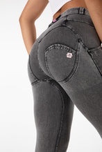 Load image into Gallery viewer, Shascullfites melody regular waist gray jeggings push up jeans bum shaping butt lifting yoga pants