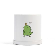 Load image into Gallery viewer, Matte Straight Personality Indoor Ceramic Flowerpot