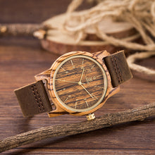 Load image into Gallery viewer, Wooden watch quartz wood watch