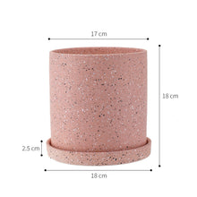 Load image into Gallery viewer, Ceramic Flower Pot Orchid Small with Tray Office Desktop Home
