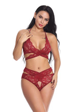 Load image into Gallery viewer, European And American Lace Mesh Underwear Set