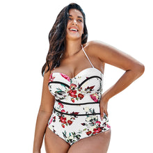 Load image into Gallery viewer, Plus size one-piece printed ladies sexy swimsuit