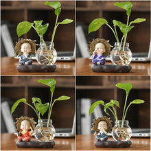 Load image into Gallery viewer, Green Radish Hydroponic Plant Pots And Utensils Transparent Desk Decorations Home Furnishings