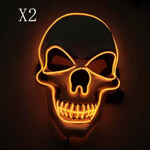 Load image into Gallery viewer, Skull LED Glowing Halloween Mask