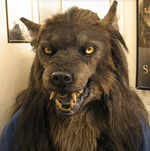Load image into Gallery viewer, Werewolf Costume Party Mask Halloween Simulation Animal Rotate Headwear Costume Wolf Face Masks Cosplay