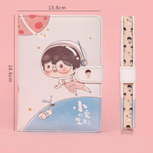 Load image into Gallery viewer, Fruit Print Notebook Planner Magnetic Buckle PU NoteBook Yearly Agenda Color Illustration Daily Plan Kawaii Stationery