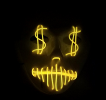 Load image into Gallery viewer, LED US dollar party mask