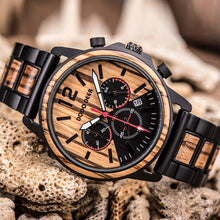 Load image into Gallery viewer, Wood quartz watch