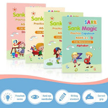 Load image into Gallery viewer, Sank Magic Practice Copybook no erase children's poster in English grooved poster
