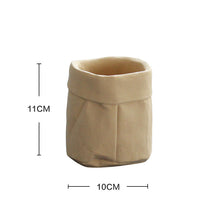 Load image into Gallery viewer, Cement Cloth Bag Flowerpot Cowhide Bag Simple