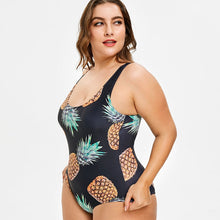 Load image into Gallery viewer, Plus size triangle one-piece swimsuit