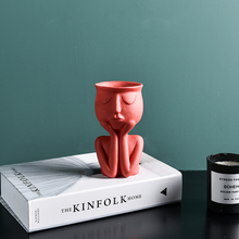 Load image into Gallery viewer, Portrait art flower pot head