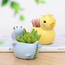 Load image into Gallery viewer, Resin fleshy fun gardening resin flower pot
