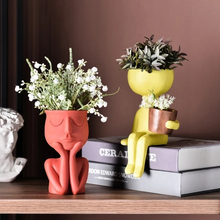 Load image into Gallery viewer, Portrait Art Personality Resin Flower Pot
