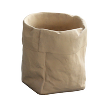 Load image into Gallery viewer, Cement Cloth Bag Flowerpot Imitation Leather Bag Simple Nordic Modern Creative Home Ins Style Green Plant Potted Pot