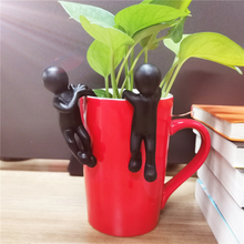 Load image into Gallery viewer, New Fun Kung Fu Climbing Cylinder Flower Pot Decoration Small Ornaments