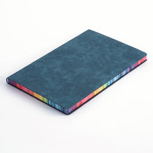 Load image into Gallery viewer, Colorful Rainbow Side A5 Leather Cover Notebook