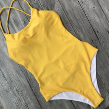 Load image into Gallery viewer, Backless Bikini Yellow Multi Rope Swimwear Brazilian One Piece Swimwear Swimsuits Women Summer