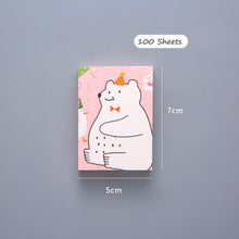 Load image into Gallery viewer, Cute Sticky Notes For Students With Tearable Non-sticky Sticky Notes