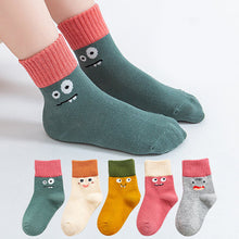 Load image into Gallery viewer, Simple Children's Cartoon Combed Cotton Socks