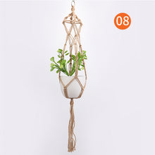 Load image into Gallery viewer, Vintage hemp rope flowerpot net bag hanging