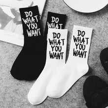 Load image into Gallery viewer, Retro skateboard alphabet tube socks