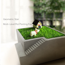 Load image into Gallery viewer, Art flower concrete potted mold ceramic clay plant diy silicone mold