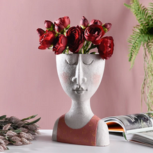 Load image into Gallery viewer, Portrait sculpture flower pot