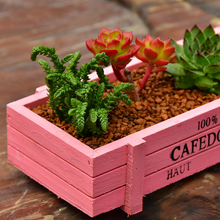 Load image into Gallery viewer, Grocery Desktop Distressed Long Strip Wooden Storage Box Succulent Potted Letter Box Flower Device
