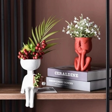 Load image into Gallery viewer, Portrait Art Personality Resin Flower Pot