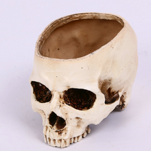 Load image into Gallery viewer, Halloween Home Skull Ashtray Flower Pot