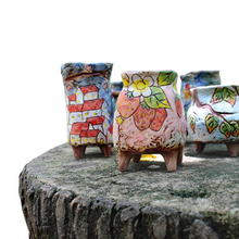 Load image into Gallery viewer, Succulent Flower Pot Hand-painted Stoneware Retro Creative Breathable