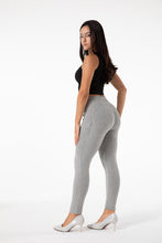 Load image into Gallery viewer, shascullfites melody high waist gray leggings push up shaping leggings hip lifting peach lift leggings