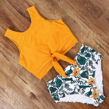 Load image into Gallery viewer, Printed High Waist Bikini