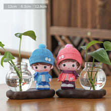 Load image into Gallery viewer, Green Radish Hydroponic Plant Pots And Utensils Transparent Desk Decorations Home Furnishings