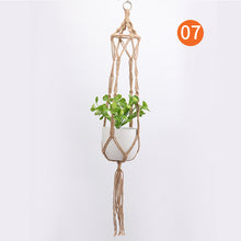 Load image into Gallery viewer, Vintage hemp rope flowerpot net bag hanging