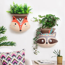 Load image into Gallery viewer, Indian Style Wall Mounted Plant Pot Wall Hanging Succulent Pots Cartoon Animal Shape Resin Indoor Flower Pots for Home Decor