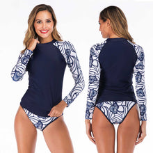 Load image into Gallery viewer, Casual Split Long-sleeved Surfing Suit Sunscreen Female Swimsuit
