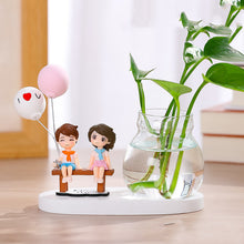 Load image into Gallery viewer, Vase Flower Arrangement Ornaments Glass Transparent Water Grow Flowers
